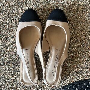 AK Anne Klein sling back flats